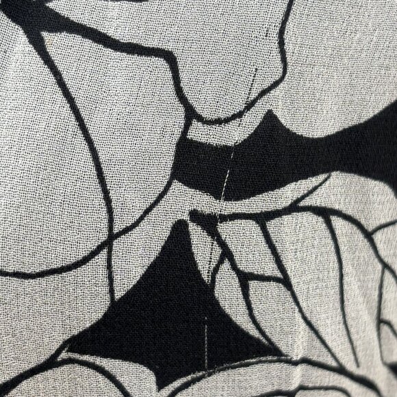 ECI New York Flower Pattern Beaded Sheer Dress Silk - Picture 8 of 8